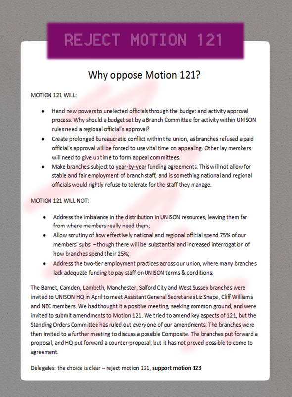 reject motion 121